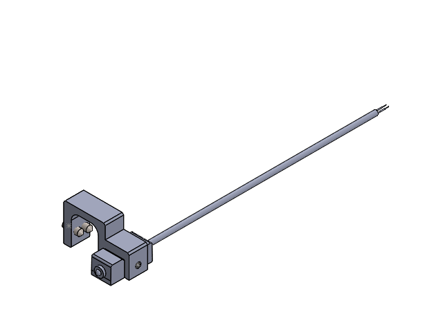 Reed switch with clamp